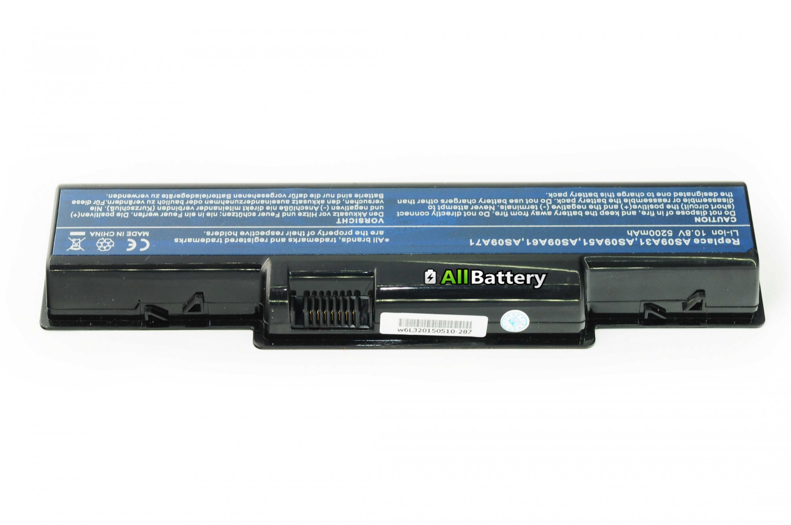 Батарея Gateway NV52 AS09A31 10.8V 5200mah 6cell Black