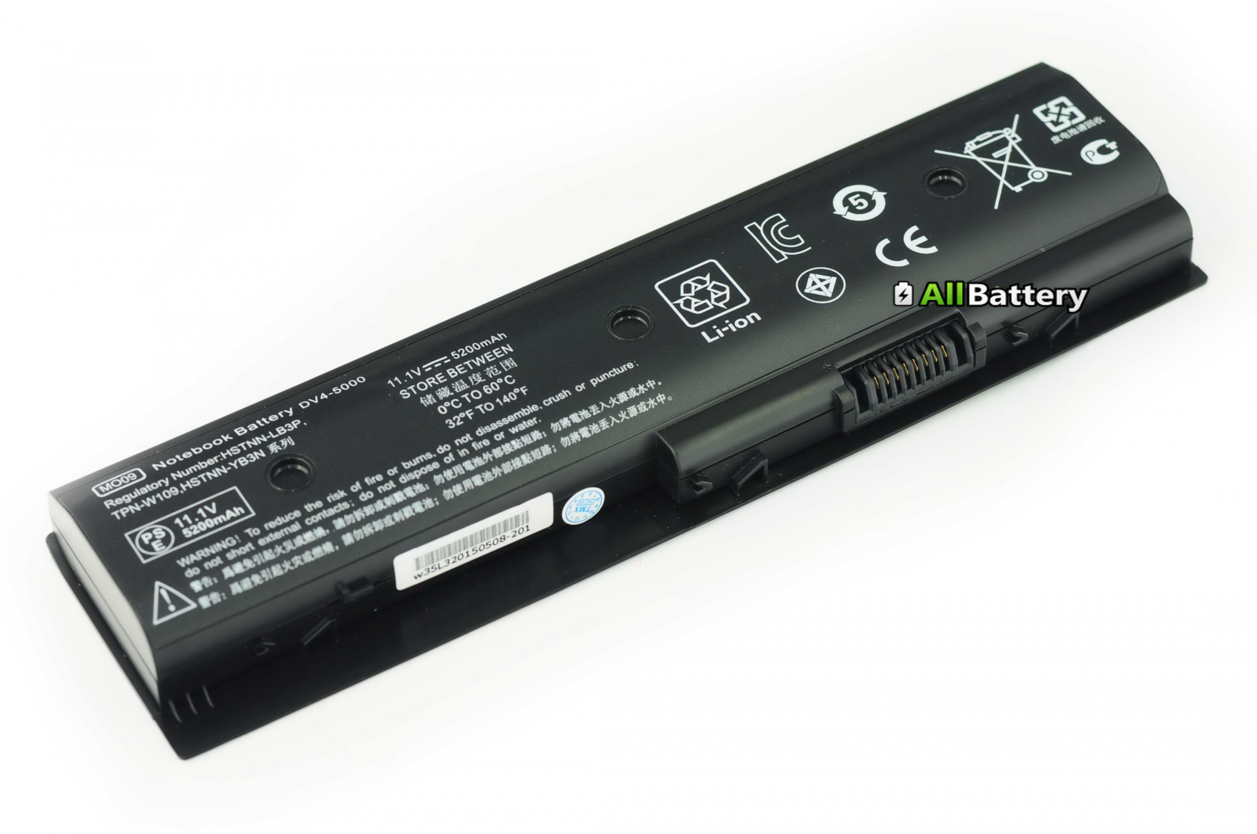 Батарея HP DV4-5000 MO06 10.8V 5200mah 6cell Black