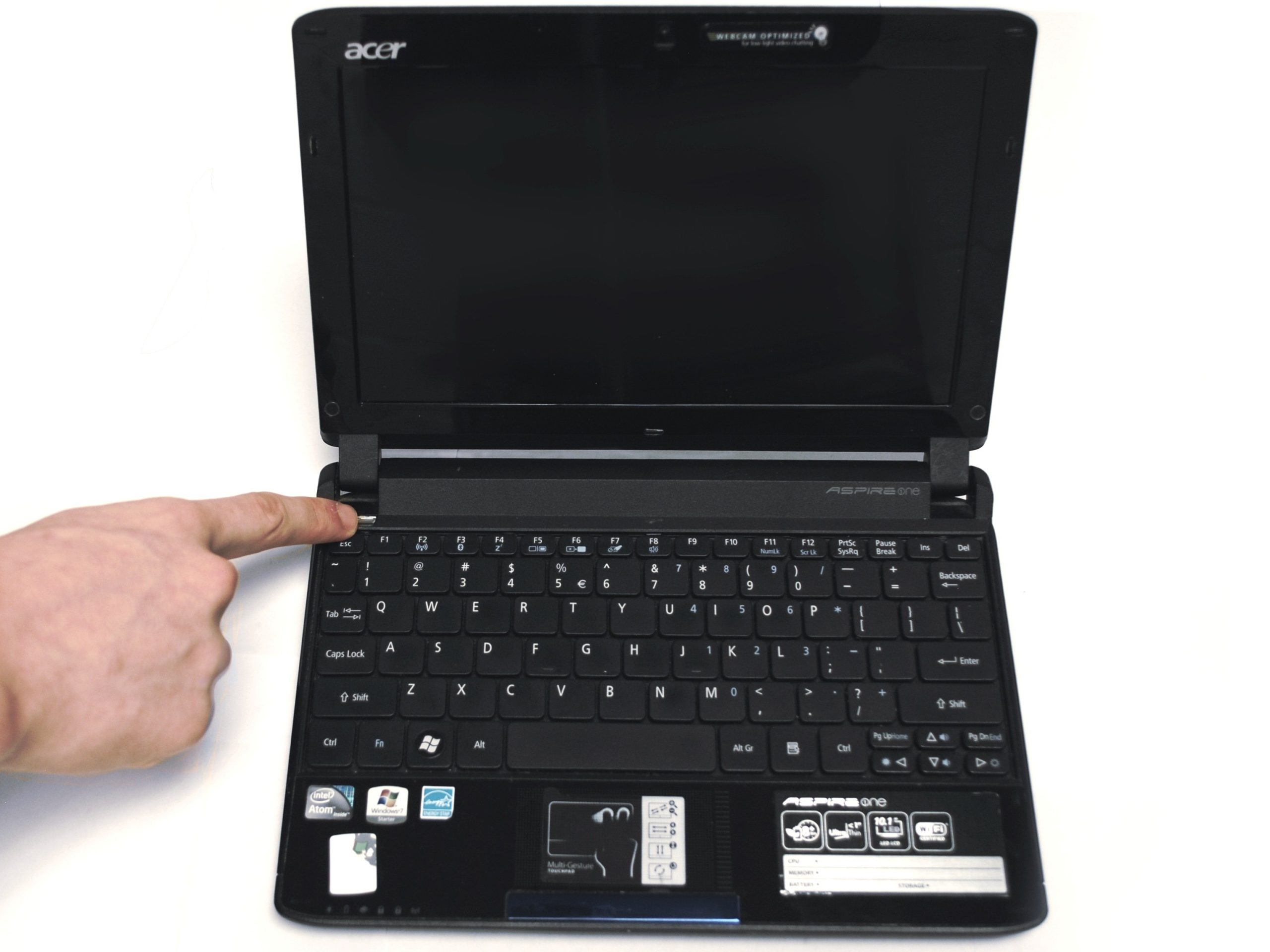 Как заменить аккумулятор на Acer Aspire One 532h-2527